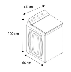 Lavadora de carga superior | 18 kg | 12 Ciclos | Con Agitador