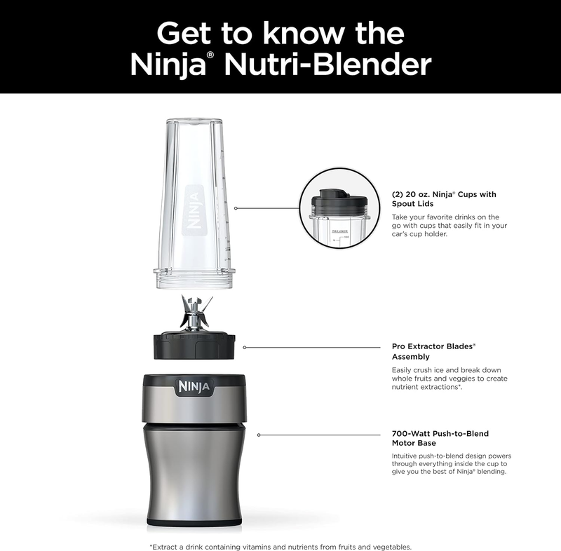 Extractor de Nutrientes Nutri Licuadora 2 Vasos