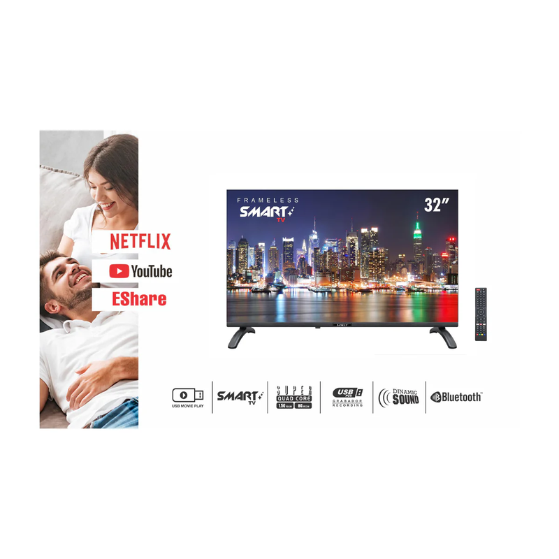 Televisor de 32" | LED | Smart TV | Ultra Slim