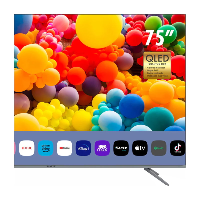 Televisor De 75" | 4K | Smart TV | Ultra Slim | QLED