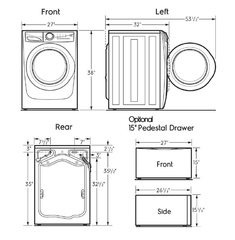 Front Load Perfect Steam Washer with LuxCare Plus Wash - 5.2 Cu. Ft. I.E.C