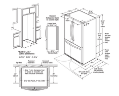 26.8 Pies Cúbico Refrigerador French Door | Dispensador de Agua y Hielo