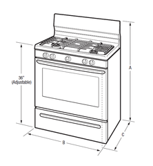 Frigidaire Gallery 30'' Freestanding Gas Range