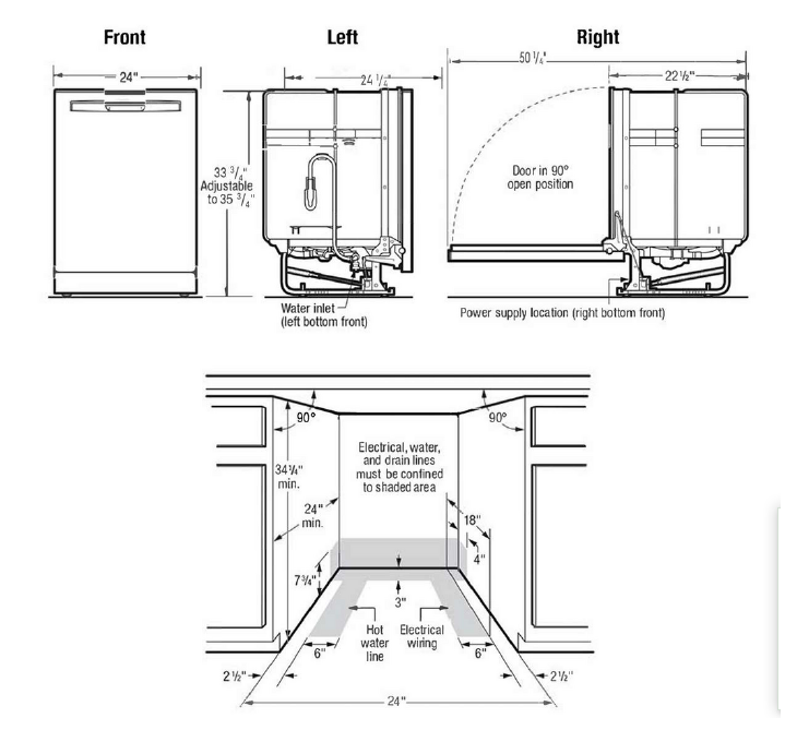 24'' Built-In Dishwasher