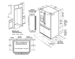 27 Pies Cúbico Refrigerador French Door | Dispensador de Agua y Hielo