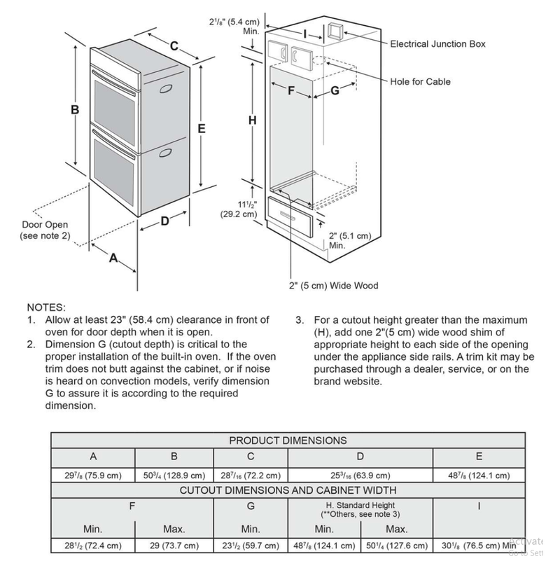 Doble Horno Empotrable Electrico De 30" | Air Fry | Convección (220v)