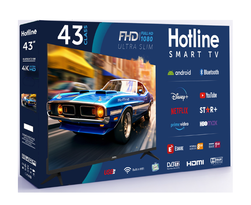 TV 43“ Smart DVB-T2 Hotline