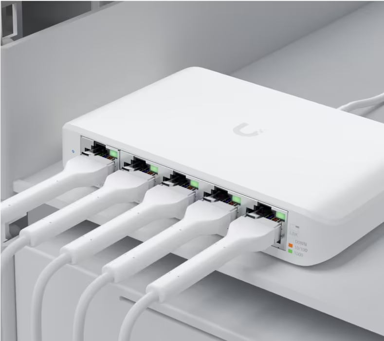 Conmutador PoE UniFi Flex Mini de 5 puertos