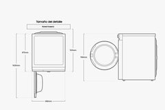 Lavadora De Carga Frontal | 26 Kg | Mono LCD + LED