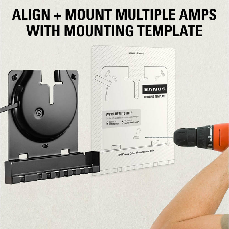 Soporte de pared delgado para amplificador Sonos