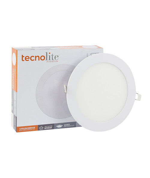 Lámpara de techo empotrada para interior, LED integrado, luz blanca