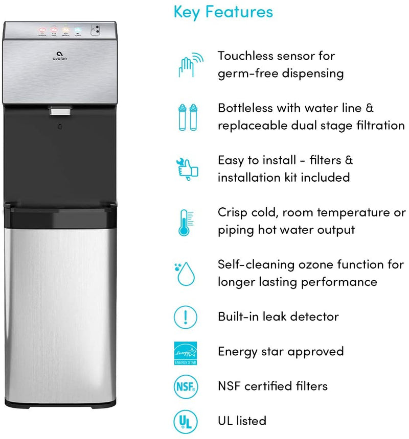 Dispensador de Agua con Filtros Internos