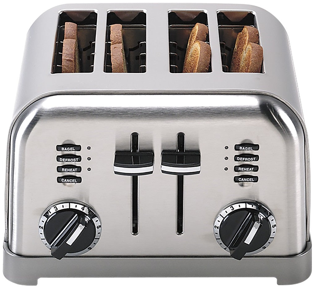 4-Slice Classic Metal Toaster (Black & Brushed Stainless Steel), Cuisinart
