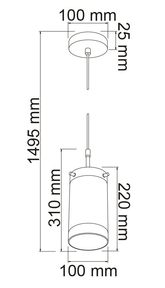 Lámpara Colgante, Iluminación Suspendida Vidrio Opal 100-240V