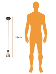 Lámpara colgante de interior, níquel, lámpara de techo 100-240V