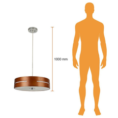 Losanna Pendant Lamp, Wood 60W 127V