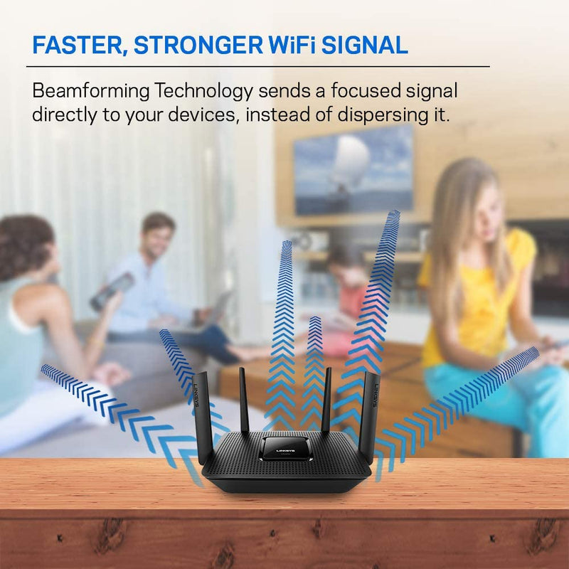 Enrutador WiFi de tres bandas Linksys Max-Stream AC2200