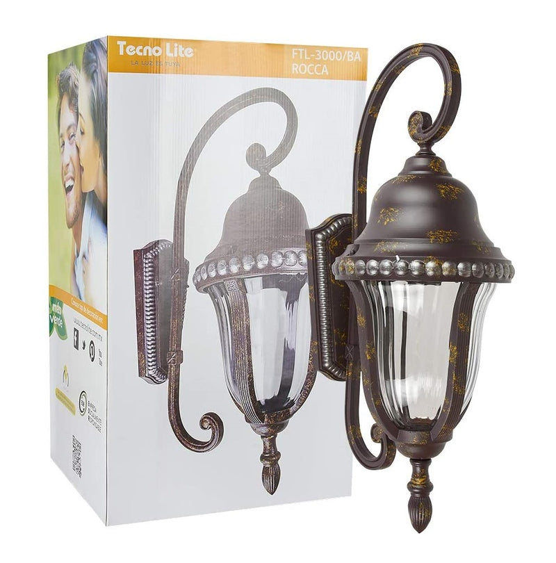 Linterna exterior, bronce antiguo máximo 100W 127V