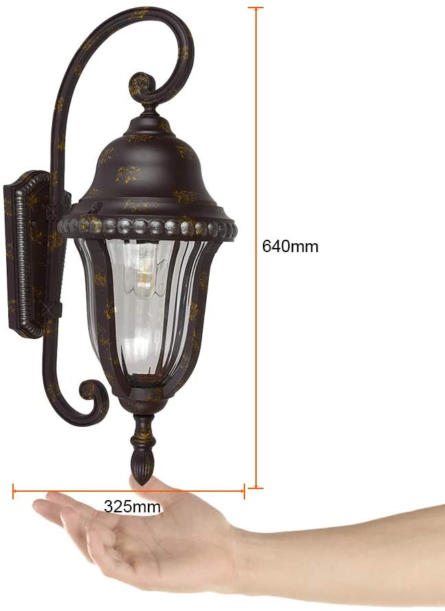 Linterna exterior, bronce antiguo máximo 100W 127V