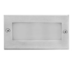 Lámpara de pared LED para exteriores, satinada