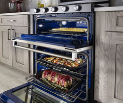 30-Inch 5 Burner Gas Double Oven Convection Range