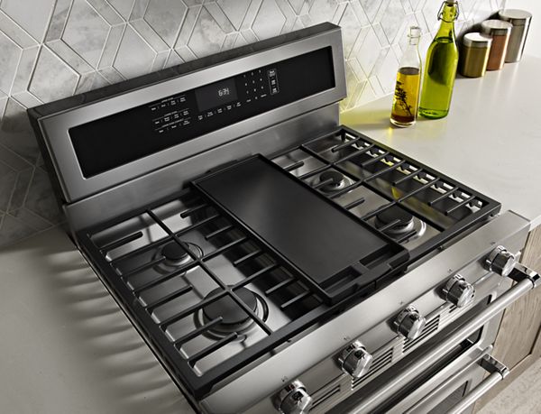 30-Inch 5 Burner Gas Double Oven Convection Range