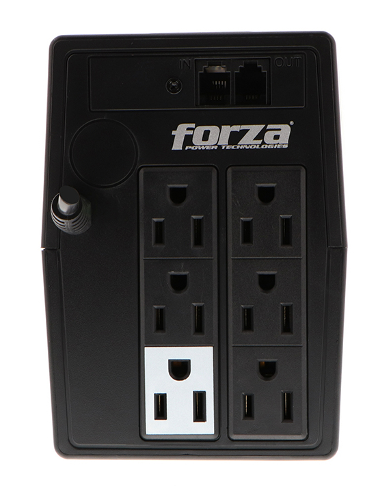 Unidad UPS Forza NT-1011, 1000 VA / 500 W, 120 V, 6 NEMA RJ11, 45-65 Hz