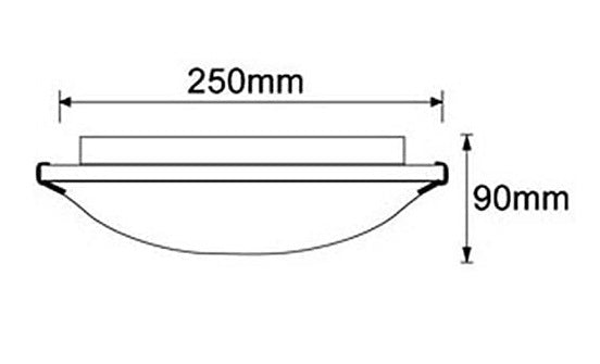 Lámpara de techo de superficie para interiores, blanca