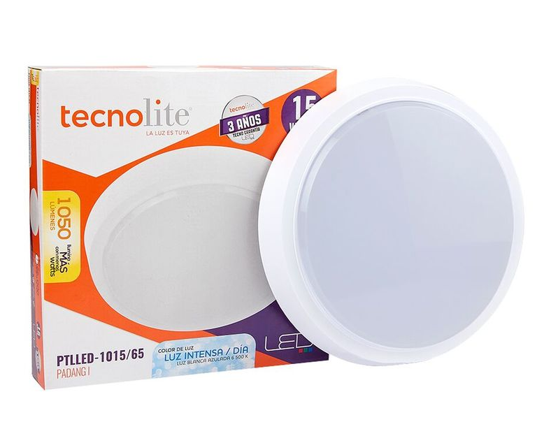 Lámpara de superficie LED redonda interior, blanca